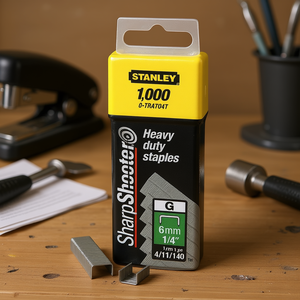 Grapas de Alta Resistencia Stanley SharpShooter de 6 mm, Tipo 1/4, 4/11/140 G - Product Image 3
