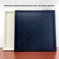Paquete de 40 Placas Base de Bloques de Construcción de Micropartículas de 32x32, 4mm, Diamante, Mini Plástico ABS, Accesorios para Chasis de Juguetes DIY