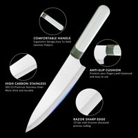 2025 Tendance Produit Cuisine Outils De Coupe Profession Chef Cuisine Couteau Ensemble avec Support De Bloc D'impression