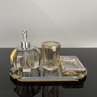 Ensemble de gel douche en cristal personnalisable, idée cadeau de mariage, décoration de salle de bain luxueuse et tendance sur Pinterest