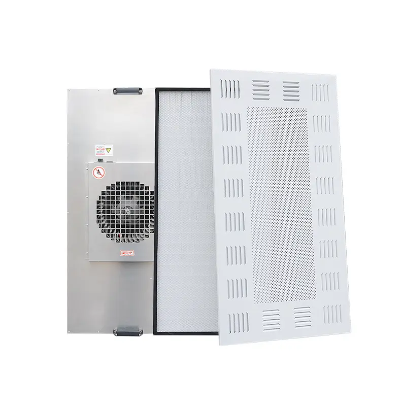 0.3um 99.99% H14 2x4 24x48 Laminar akış davlumbaz Fan filtre ünitesi Ffu Hepa filtresi ile