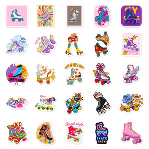 50 ชิ้นอินเทรนด์สไตล์ถนนกีฬาเย็นสเก็ตรูปลอกสเก็ตโรลเลอร์สติกเกอร์ - Product Image 4