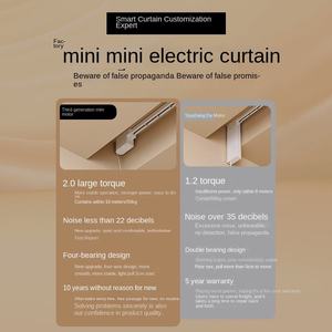 Modern Intelligent Single Double <strong>Electric</strong> <strong>Curtain</strong> Metal Alloy Track Mini <strong>Motor</strong> Hidden Type Small Love Design Living Room Set - Product Image 4