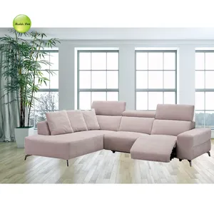 Europäischen stil L geformt moderne möbel wohnzimmer stoff sofa für home RB021