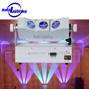 White Housing Tri Beam 3x10w Rgba 4 in 1 <strong>Wireless</strong> Dmx Battery <strong>Led</strong> Wall Washer Wedding Dj <strong>Light</strong> - Product Image 1