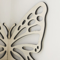 Étagère d'Angle Papillon en Bois Créative, Décorations Murales, Bougeoirs pour la Décoration Intérieure