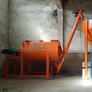 Planta mezcladora de mortero en polvo de mezcla seca de alta eficiencia con mezclador de paletas de doble eje doble, máquina de fabricación de adhesivos para azulejos de masilla de pared - Product Image 5