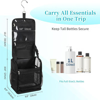 Sac de Douche Portable en Maille, Trousse de Toilette de Voyage