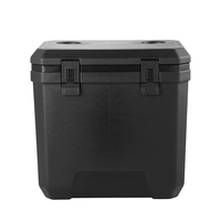 Glacière Extérieure Isolée Réutilisable en Plastique de 38QT, Sac de Rangement Froid Portable pour Bière et Canette, Panneau Isolé sous Vide, Glacière