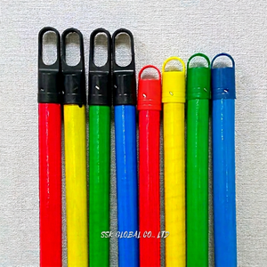 Balai en bois 2-en-1 avec pelle intégrée, revêtement PVC imperméable, poils souples, ergonomique et léger, écologique, vente en gros - Product Image 2