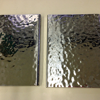 Tôle ondulée en acier inoxydable 201 304 316 avec bord fendu pour plafond et mur, décoration Inox, série 300, traitement de pliage