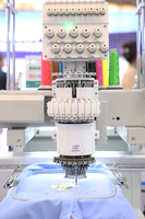 Machine à broder tubulaire à tête unique Hefeng pour tissus lourds, lettres fines, précision
