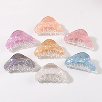 Nouvel Arrivage Pince à Cheveux Effet Laser Coquillage Style Doux et Féminin, Pince Requin, Accessoire de Coiffure pour Chignon Arrière de la Tête pour Femme, Logo Personnalisé