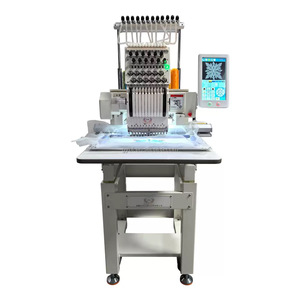 Máquina de Bordar de Alta Calidad de 1 Cabezal para Gorras, Camisetas, Prendas Terminadas, <span class=keywords><strong>Bordado</strong></span> Plano - Product Image 1