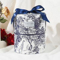 Boîte Cadeau Cylindrique Vintage Evergreenwrap pour Foulard en Soie Mat, Matériaux Recyclés, Emballage Festif pour Mariage et Cadeaux