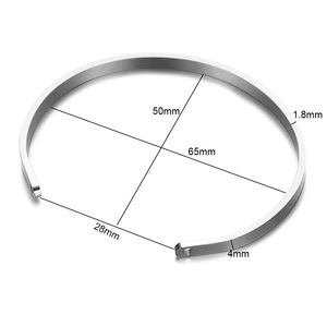 Tùy chỉnh thép không gỉ Ladies Jewelry <span class=keywords><strong>Bangles</strong></span> mạ chống dị ứng khuyến khích Rose Gold Bangle dành cho phụ nữ - Product Image 5