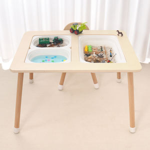 Multifunktionales Kindertischset Kinder Essen Zeichnen Kinder Sand- und Wassertische Aktivitäts-Spieltisch mit Ablage - Product Image 2