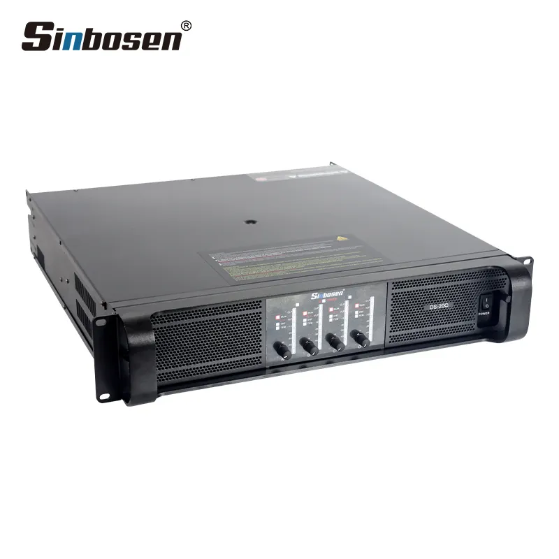 Sinbosen — amplificateur audio 4000w, à 4 canaux, puissance pour le son en direct
