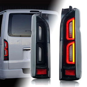 Lampu Belakang LED 12V Baru untuk <span class=keywords><strong>Toyota</strong></span> Hiace 2005-2018 dengan Lampu DRL, Rem, Mundur, dan Lampu Kabut - Product Image 1