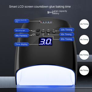 <span class=keywords><strong>Lampe</strong></span> <span class=keywords><strong>UV</strong></span> LED pour ongles 66 Watts, puissante et portable, rechargeable sans fil, séchoir à gel, application individuelle pour un doigt, pour usage domestique - Product Image 2