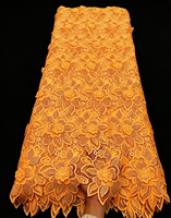 Dentelle Guipure de Haute Qualité NI.AI, Tissu Asoebi à Fleurs 3D pour Fête