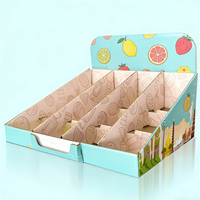 Boîte de présentation sur pied en carton ivoire avec logo personnalisé, échantillons gratuits, boîtes de présentation de comptoir