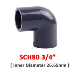 Conector de Codo de PVC de 90 Grados SCH80 para Acuarios, Peceras, Herramientas de Bricolaje y Riego de Jardín - Product Image 2