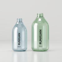 Flacon pulvérisateur de liquide pour lavage de vaisselle personnalisé de 500ml avec déclencheur en plastique PET 300ml Contenants de solutions de nettoyage transparents Flacon pulvérisateur