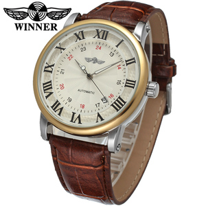 Reloj <span class=keywords><strong>de</strong></span> Pulsera Automático <span class=keywords><strong>de</strong></span> Lujo <span class=keywords><strong>para</strong></span> <span class=keywords><strong>Hombre</strong></span> T-winner Shanghai con Alarma, Números Romanos, Visualización <span class=keywords><strong>de</strong></span> Fecha y <span class=keywords><strong>Correa</strong></span> <span class=keywords><strong>de</strong></span> <span class=keywords><strong>Cuero</strong></span> - Product Image 4