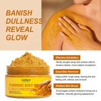 Gommage au Curcuma OEM - Gommage Corporel Éclaircissant Naturel, Exfoliant pour Genoux et Coudes Sombres, Anti-Cellulite Marque Privée
