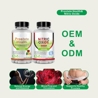 HDK Prostate Health Nitric Oxide Capsules 1200mg Mélange de Palmier Nain et Champignons L-Arginine Supplément Énergie et Stamina OEM ODM