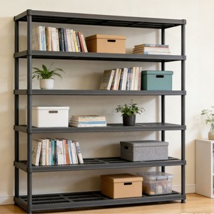 Étagère de rangement à 5 niveaux du Rhin-Nord-Westphalie, 91x61x191cm, en PP vierge, type autoportant, pour la maison, le bureau, le garage - Product Image 1