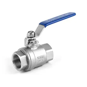 LIRLEE Female Water Control WOG1000 Stainless Steel Ball Valve SS201 SS304 SS316