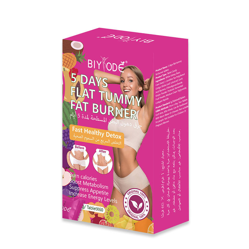 BIYODÉ 5 Days Flat Tummy Fat Burner Fast Healthy Detox Tablets – Weight Management, Metabolism Support & Digestive Cleanse Supplement (60 Tablets) 2