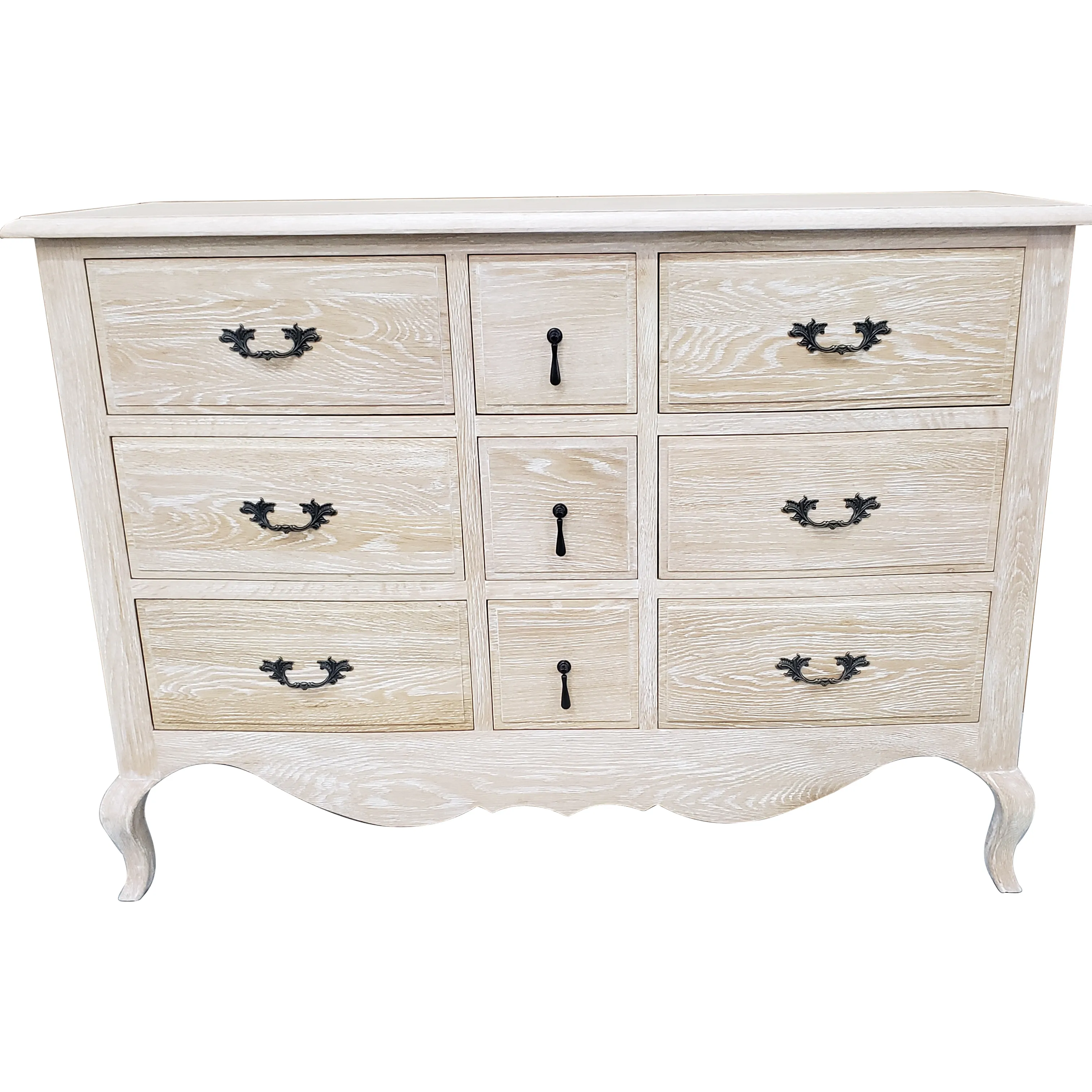 Meubles de luxe en chêne blanc commode peinte en bois pour salon chambre à coucher vente en ligne