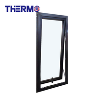 Superwu Fenêtres en verre en aluminium Fenêtre d'auvent Fenêtres en aluminium à double vitrage personnalisées Verre trempé Maison et hôtel
