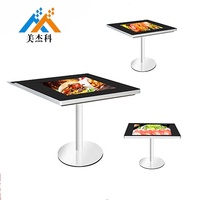 Penjualan Terbaik layar iklan LCD interaktif pintar papan reklame Digital untuk meja restoran layar sentuh tampilan interaktif