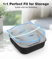 Étui portable pour masque facial LED OEM d'usine avec insert en mousse personnalisé, sac de voyage rigide en EVA étanche pour appareil de beauté