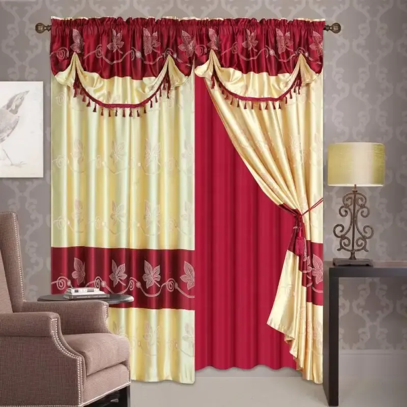 Single Jacquard Curtain Fabrics Turkey With Turkish Curtain Fabric Design For Salon