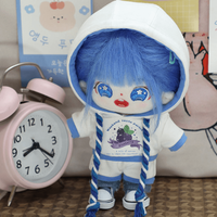 Figurine en peluche jouet vente chaude personnaliser vêtements de poupée kpop en peluche 20cm tenues de poupée costume pour poupée humaine en peluche