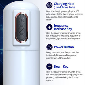 Mannen Masturberen Met Vliegtuigcups Seksspeeltjes Volwassen Seksproducten Automatische Intrekbare Geluid Penis Oefenmachine - Product Image 5