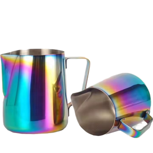 304 in acciaio inossidabile Color arcobaleno brocca per Latte 600 ML Latte Latte Art tazza da caffè macchina macchina per schiumare brocca 600 Ml(20 OZ) - Product Image 6