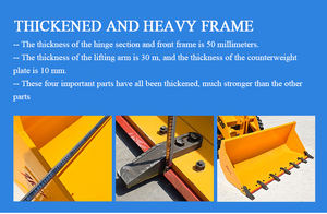 China Fabriek Vervaardigt Kleine Skid Stuur Diesellader Wiellader - Product Image 5