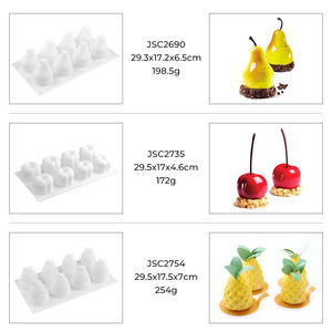 Stampi in Silicone SILIKOLOVE per Torte Mousse a Forma di Ananas, Pera, Ciliegia, Mango, Carambola e Pesca - Product Image 4
