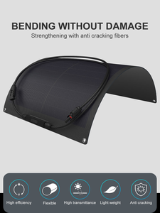 แผงโซลาร์เซลล์แบบยืดหยุ่น HPBC สีดำสนิท 400 วัตต์ OEM พร้อมจำหน่าย แผงโซลาร์เซลล์แบบยืดหยุ่นสำหรับใช้งานกลางแจ้ง - Product Image 4