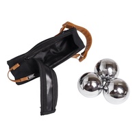 Sacs de transport ZQURE Premium pour boules de pétanque avec poignée en cuir – Rangement durable