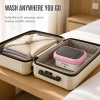 Mini-lave-linge portable facile à transporter pour les vêtements de bébé, les sous-vêtements, les chaussettes, la maison, les voyages, vente en gros