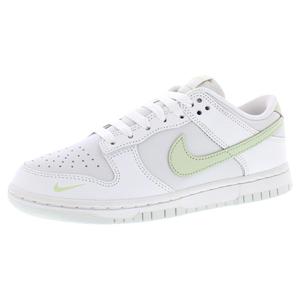 Scarpe Nike Dunk Low in Pelle per Donna, Modello Phantom Light Bone Olive Aura, Stile Casual - Product Image 1
