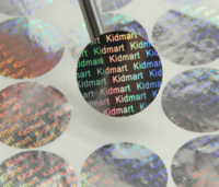Pegatinas holográficas creativas personalizadas antifalsificación, embalaje impermeable de vinilo para teléfonos móviles y portátiles