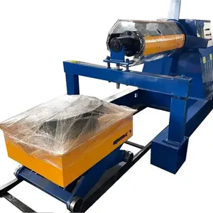 ZHONGHENG Pristine And High Quality Welcomed 5-10 Tons Hydraulic Decoiler with Coil Car Full-Automatic Metal Sheets Decoiler